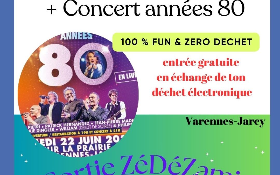 Picnic zéro déchet + concert années 80 , Varennes-Jarcy