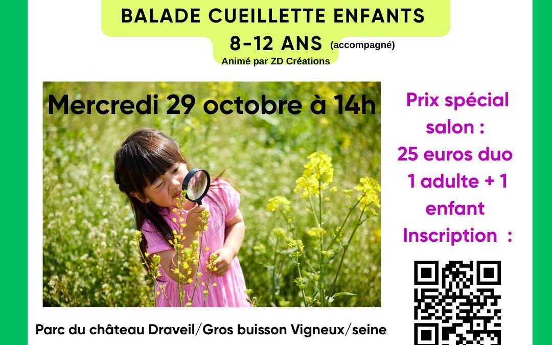 Sortie plantes sauvages enfants 8-12 ans (accompagné)