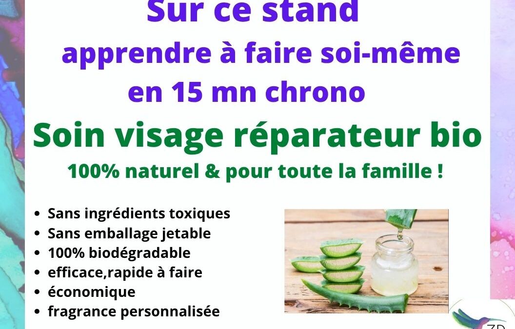 Stand Cosmétiques sains / Créez votre soin visage bio